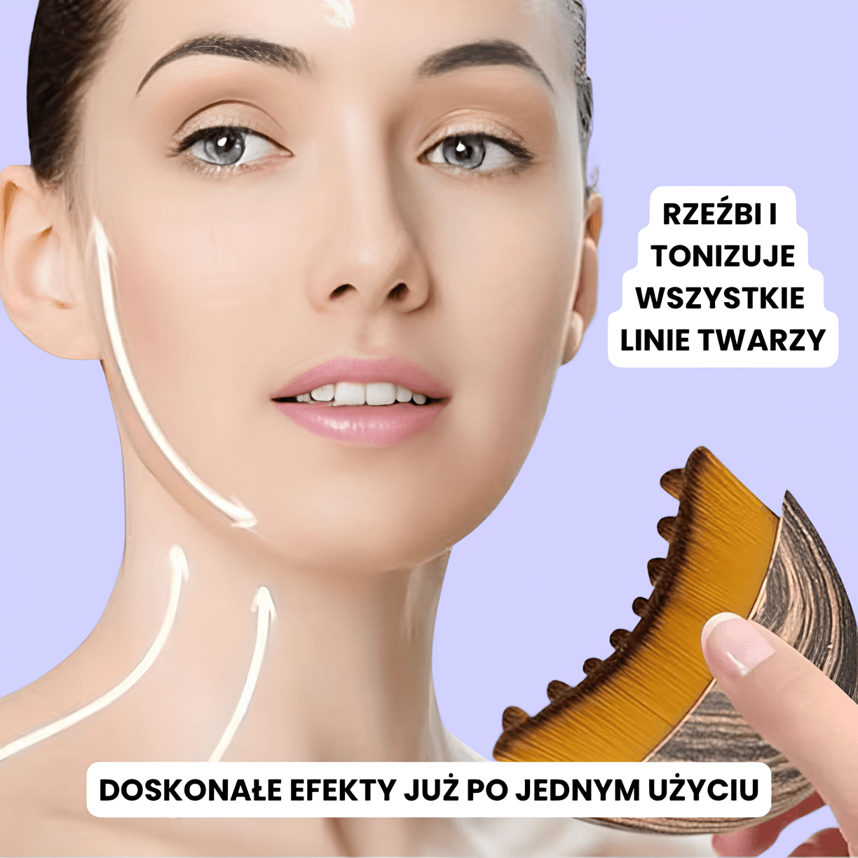 FaceLume - limfatyczna szczotka do konturowania twarzy