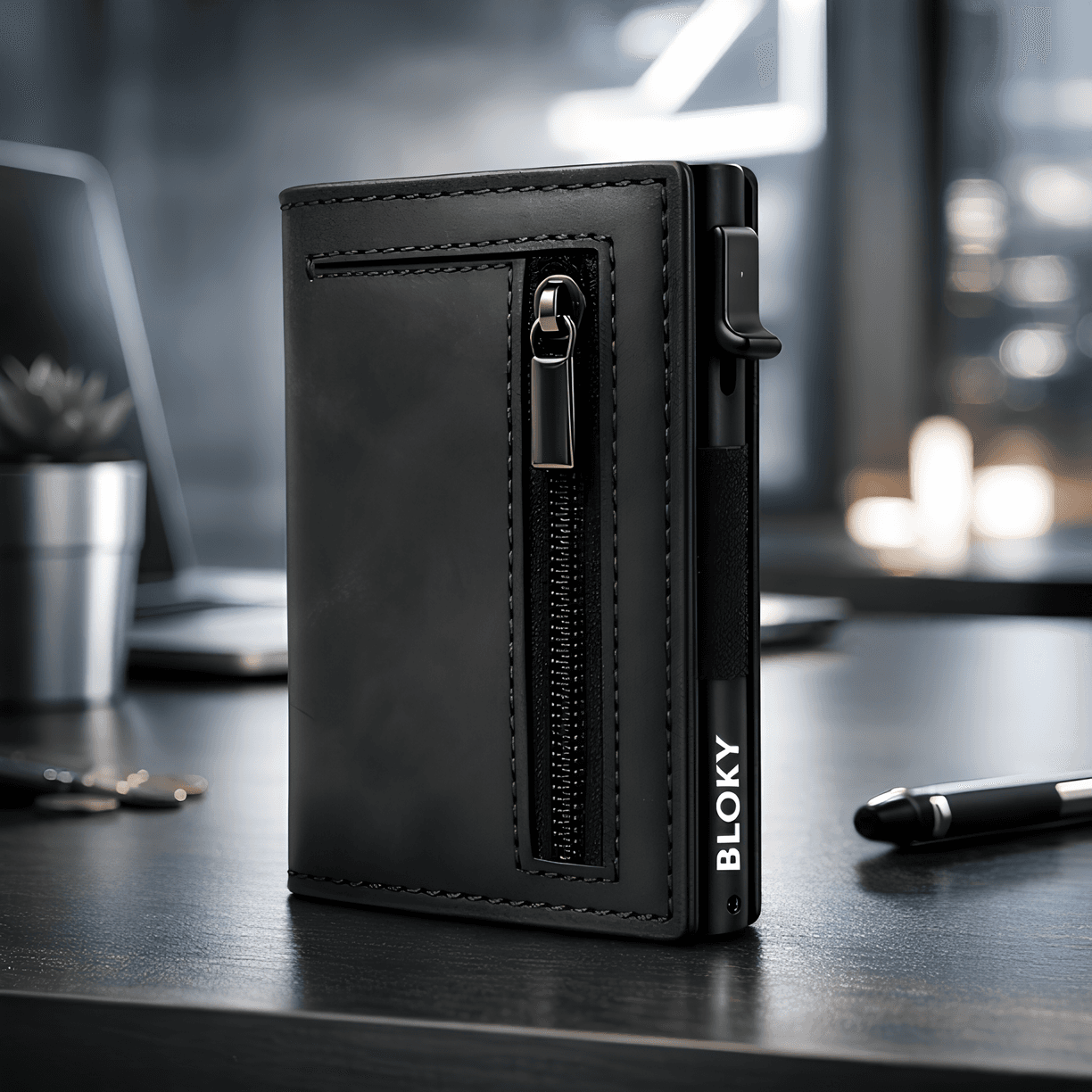 Bloky - inteligentny portfel z ochroną RFID / NFC